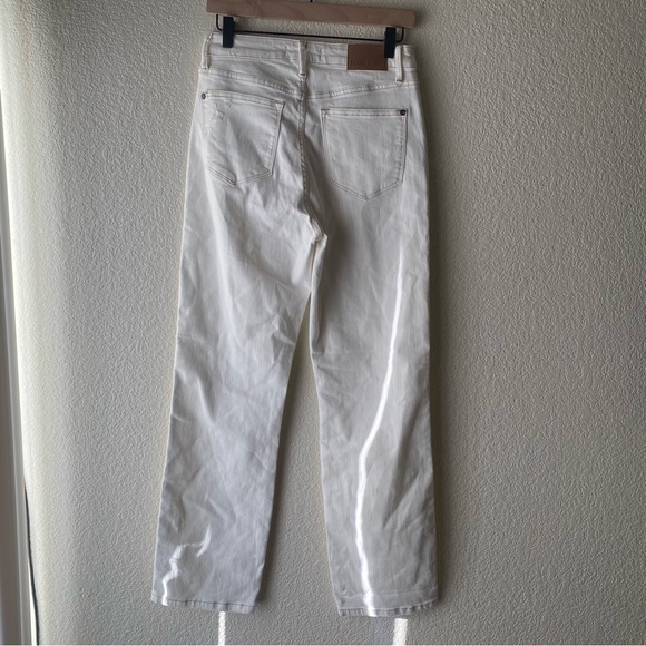 JUDY BLUE MASIE HIGH RISE STRAIGHT ECRU - Picture 4 of 14